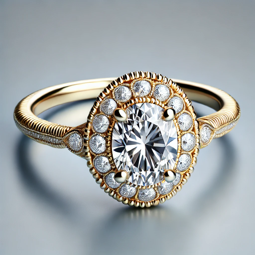 Vintage Charm Diamond Ring